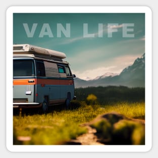 Van Life Camper RV Outdoors in Nature Sticker